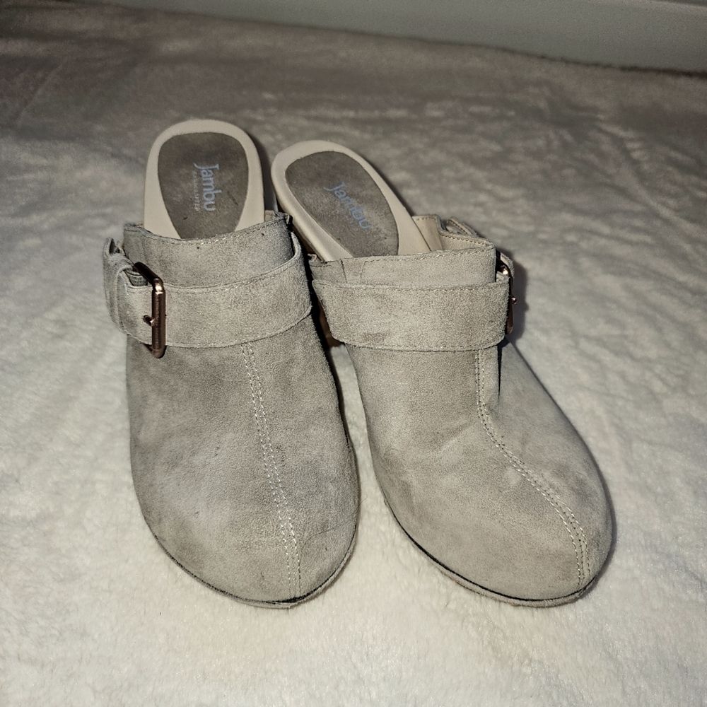 Jambu Gray Suede Mule Clogs – New Without Tag